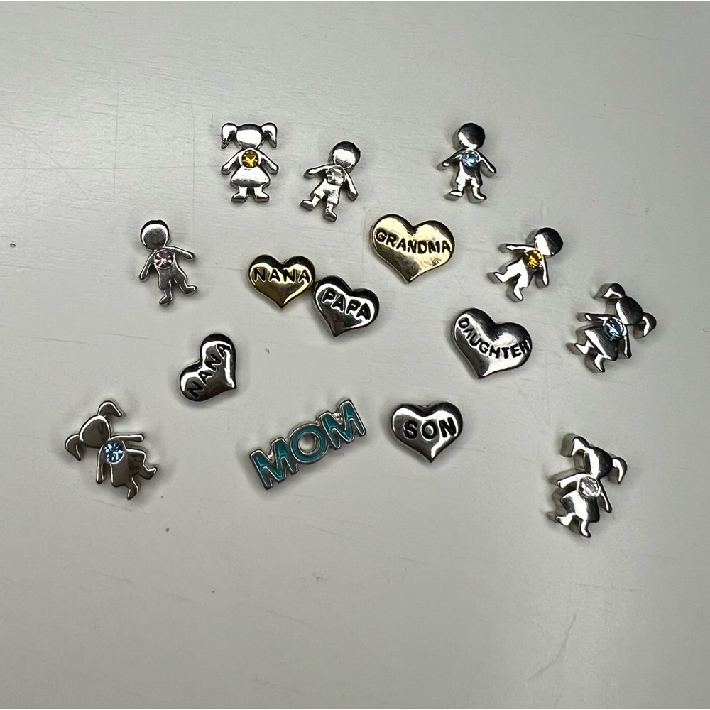 Origami owl charms and window plates